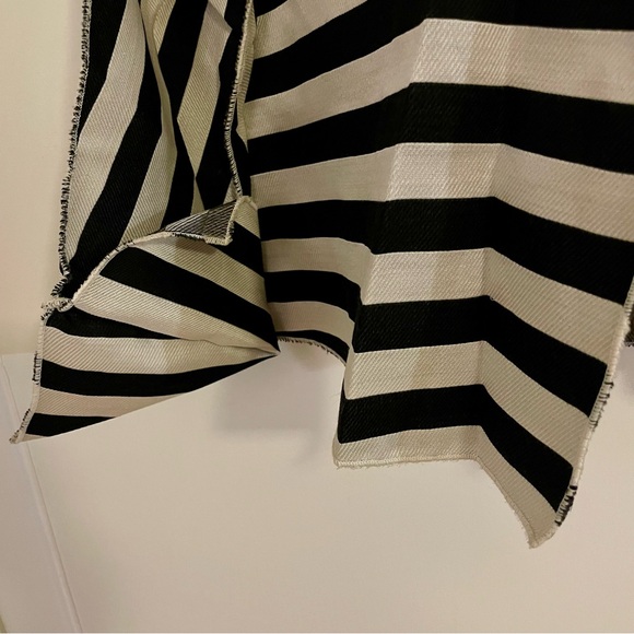 Margot Rozanska NY Sheer Striped Architectural Blouse Jacket, size Small - Picture 3 of 9